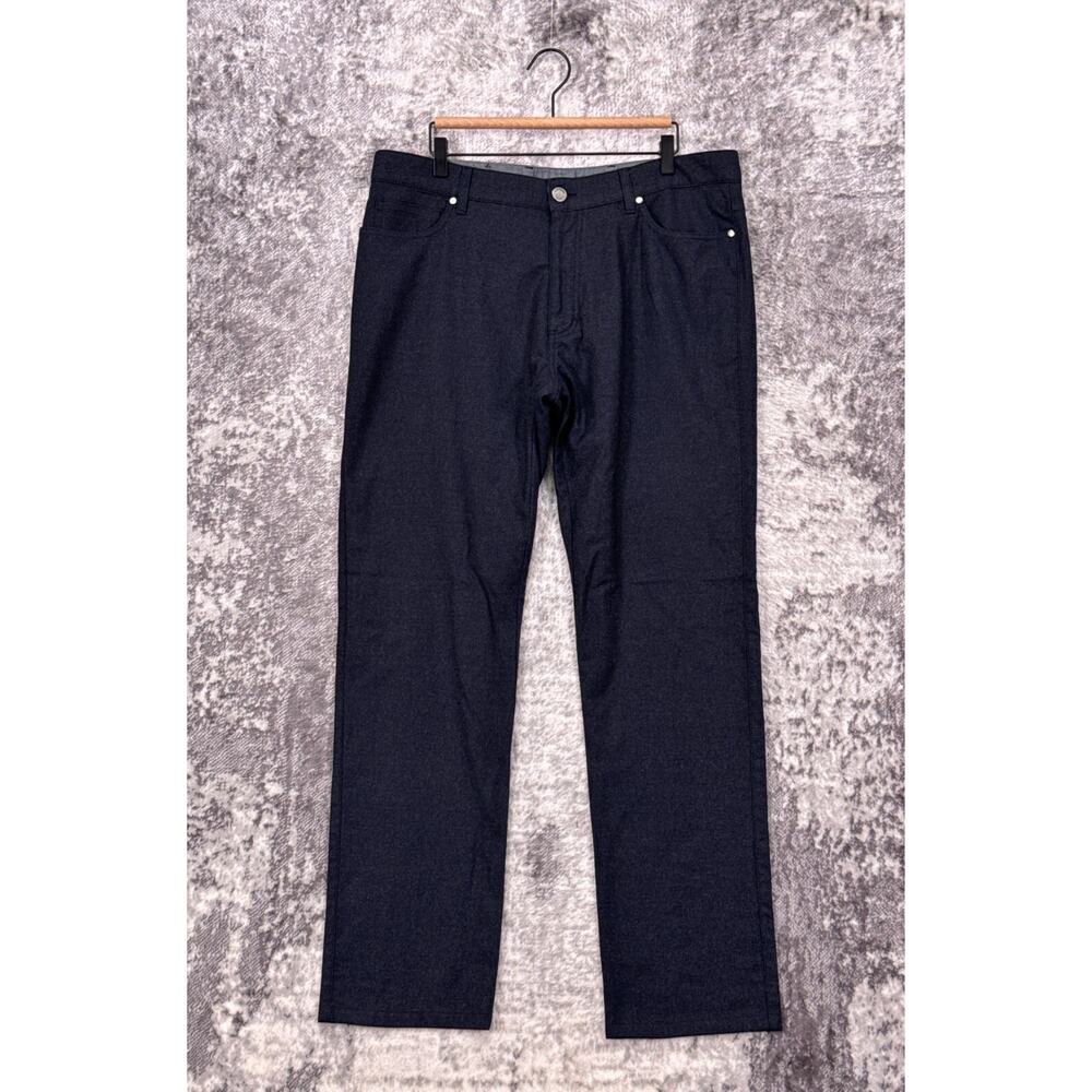 Ermenegildo Zegna Pants Large x 32 Mens Gray Wool Slim Straight Leg Casual